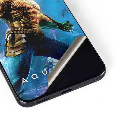 DC Comics Aquaman Movie Arthur Curry Poster Galaxy S22 Plus Skin